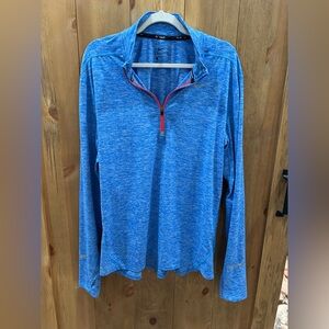Nike Heathered Blue Dri-FIT Top mens XL